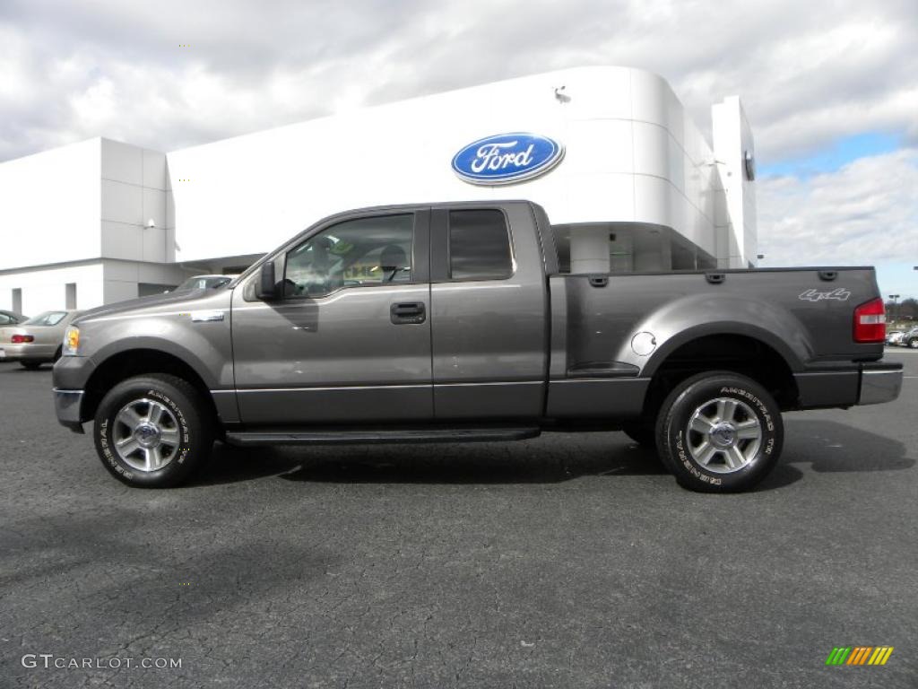 2005 F150 XLT SuperCab 4x4 - Dark Shadow Grey Metallic / Medium Flint Grey photo #5