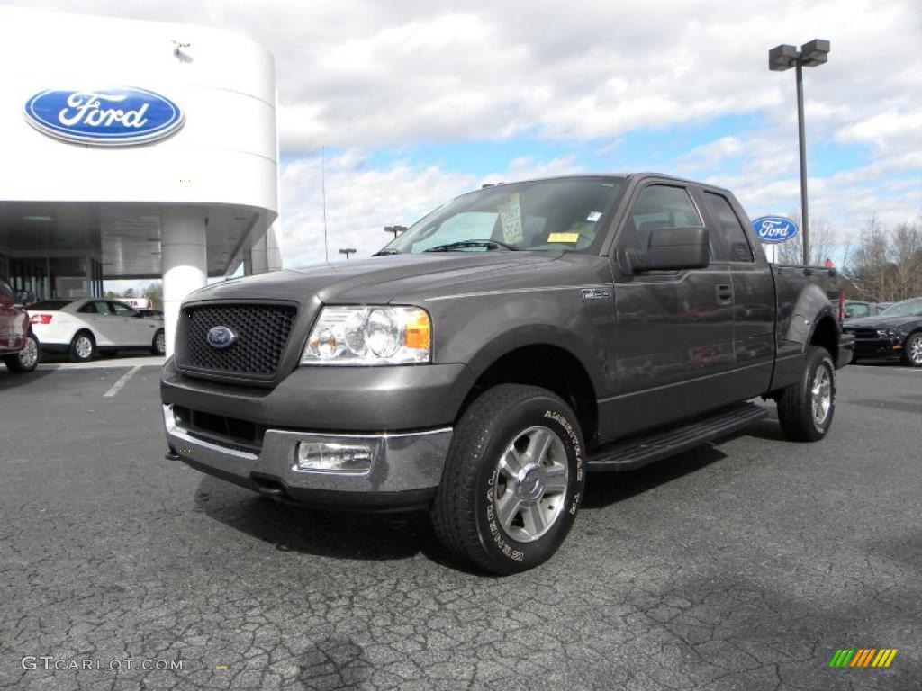 2005 F150 XLT SuperCab 4x4 - Dark Shadow Grey Metallic / Medium Flint Grey photo #6