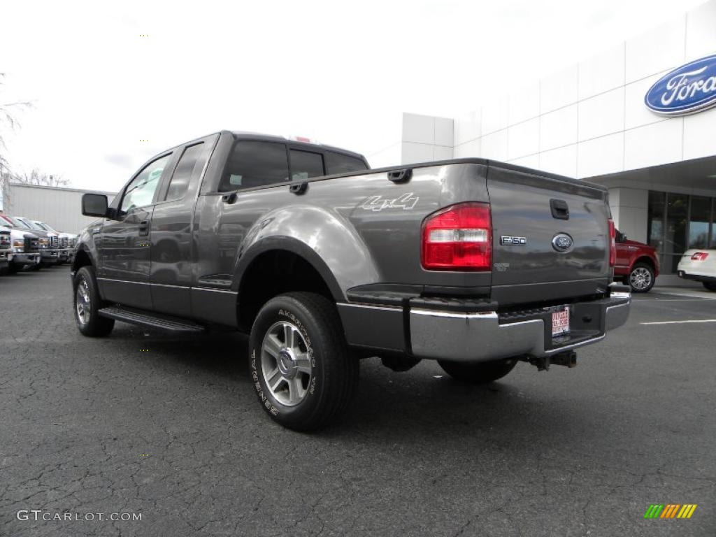 2005 F150 XLT SuperCab 4x4 - Dark Shadow Grey Metallic / Medium Flint Grey photo #22