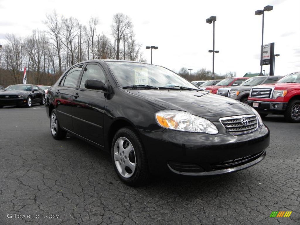 2008 Corolla CE - Black Sand Pearl / Stone photo #1