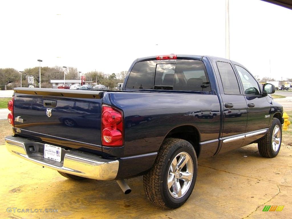 2008 Ram 1500 Big Horn Edition Quad Cab - Patriot Blue Pearl / Medium Slate Gray photo #5