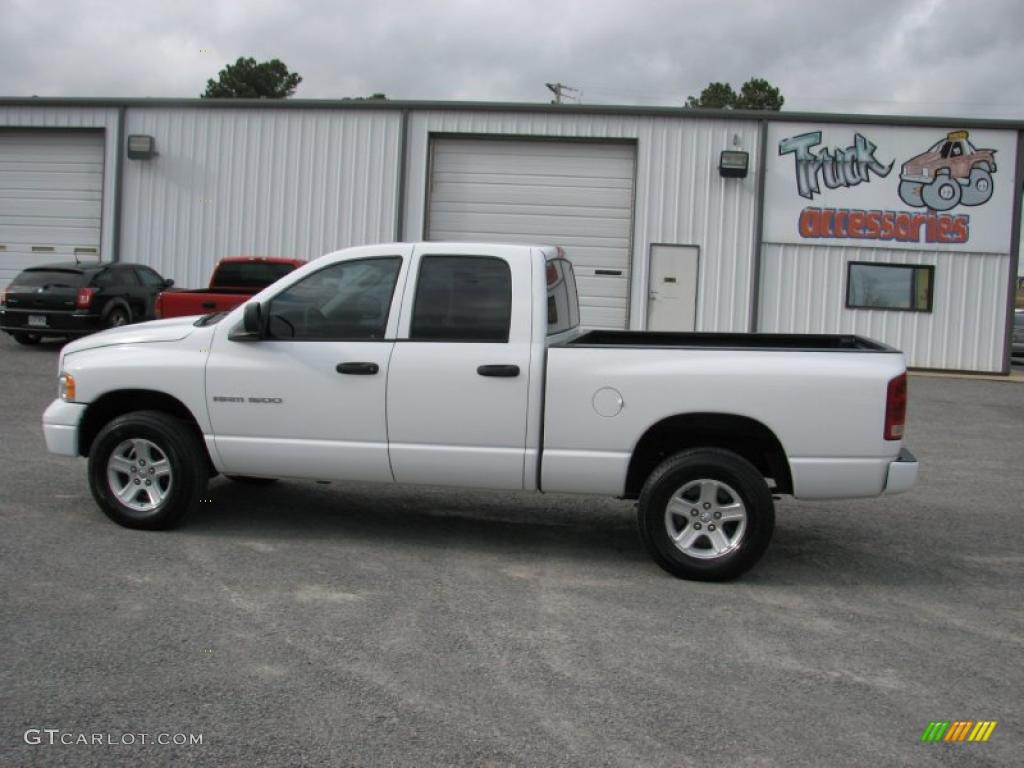 2004 Ram 1500 SLT Sport Quad Cab 4x4 - Bright White / Dark Slate Gray photo #5