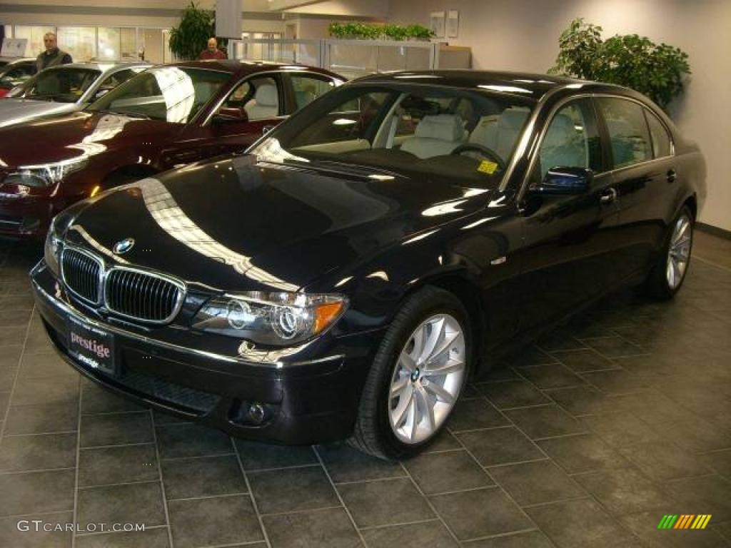 2008 7 Series 750Li Sedan - Monaco Blue Metallic / Cream Beige photo #1