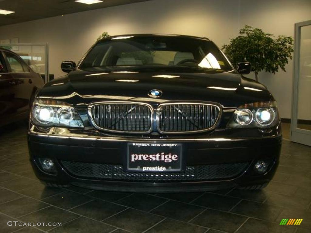 2008 7 Series 750Li Sedan - Monaco Blue Metallic / Cream Beige photo #3