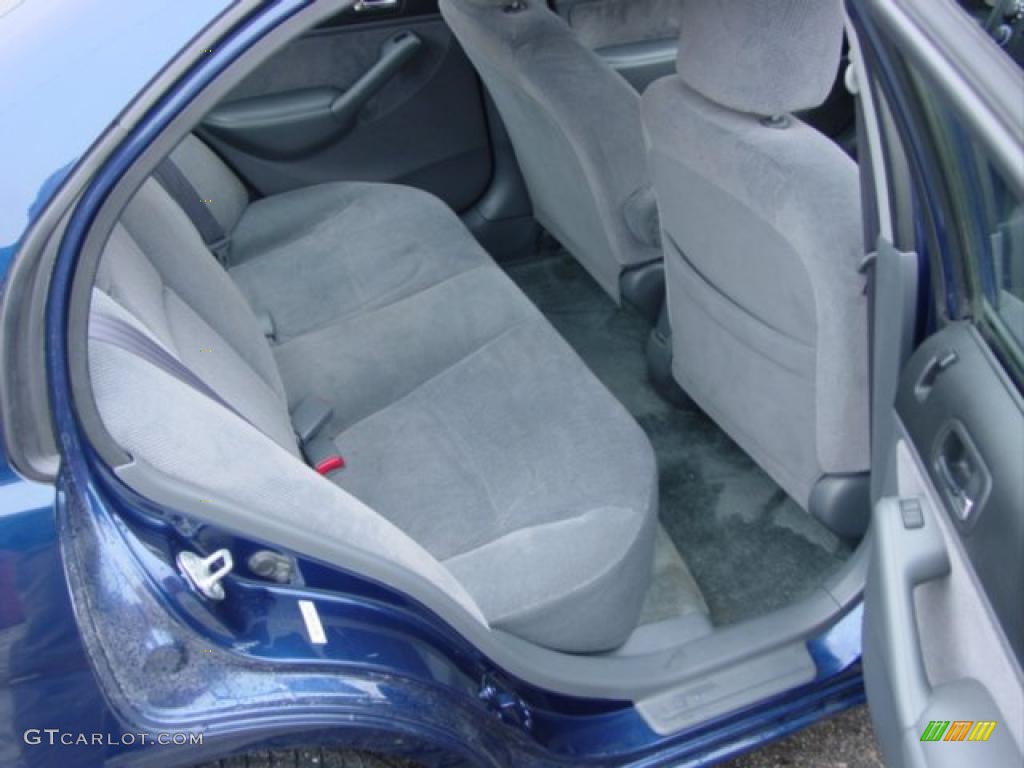 2002 Civic EX Sedan - Eternal Blue Pearl / Gray photo #15