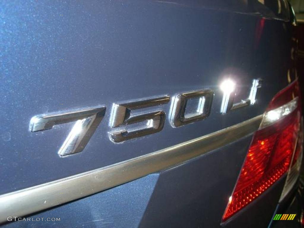 2008 7 Series 750Li Sedan - Monaco Blue Metallic / Cream Beige photo #9