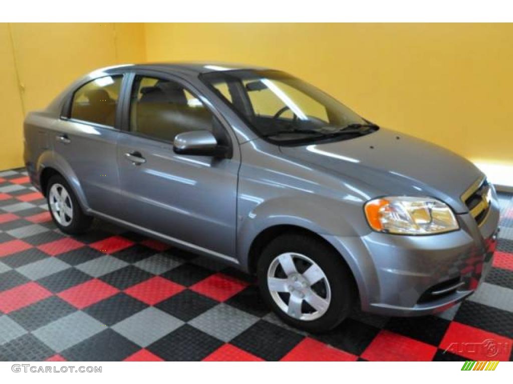 2009 Aveo LT Sedan - Medium Gray / Charcoal photo #1