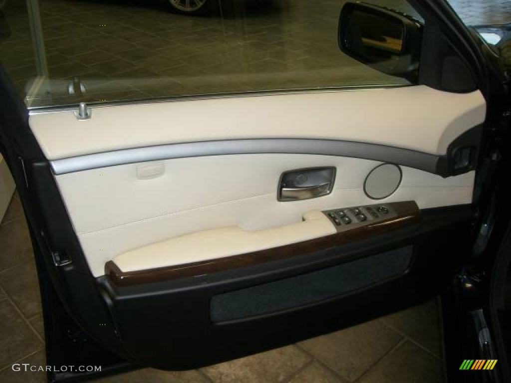 2008 7 Series 750Li Sedan - Monaco Blue Metallic / Cream Beige photo #40