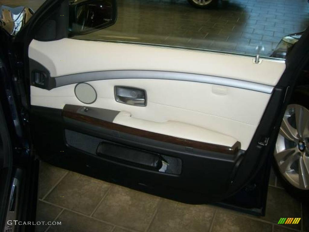 2008 7 Series 750Li Sedan - Monaco Blue Metallic / Cream Beige photo #43