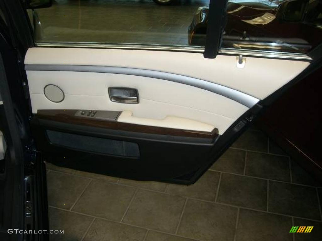 2008 7 Series 750Li Sedan - Monaco Blue Metallic / Cream Beige photo #44