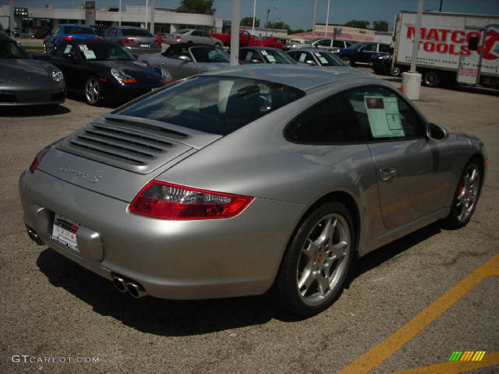 2007 911 Carrera S Coupe - Arctic Silver Metallic / Black photo #4