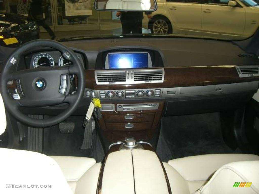 2008 7 Series 750Li Sedan - Monaco Blue Metallic / Cream Beige photo #46