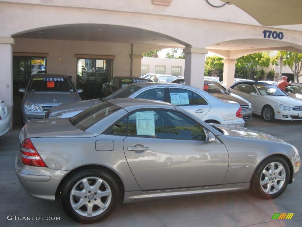 2003 SLK 230 Kompressor Roadster - Pewter Silver Metallic / Charcoal photo #2