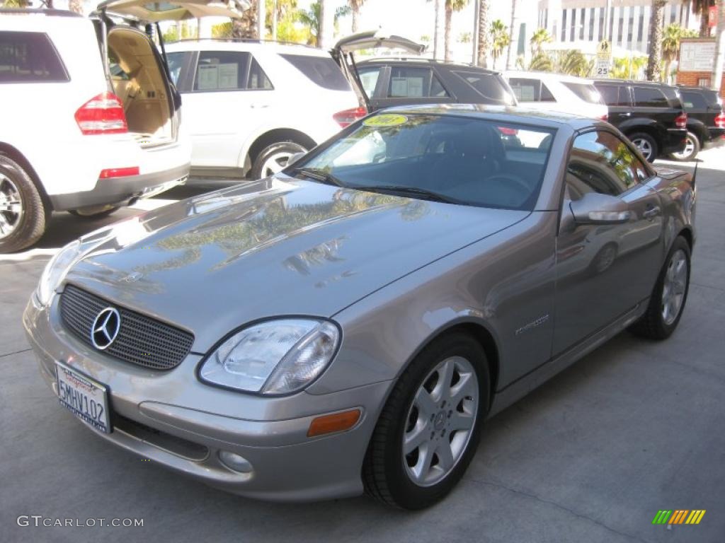 2003 SLK 230 Kompressor Roadster - Pewter Silver Metallic / Charcoal photo #6