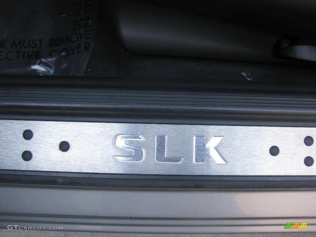 2003 SLK 230 Kompressor Roadster - Pewter Silver Metallic / Charcoal photo #10