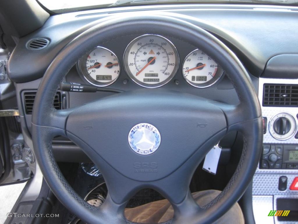 2003 SLK 230 Kompressor Roadster - Pewter Silver Metallic / Charcoal photo #21