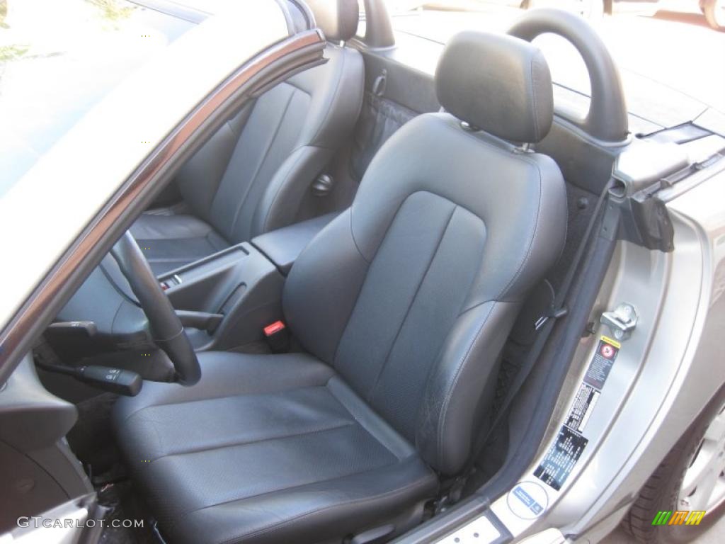 2003 SLK 230 Kompressor Roadster - Pewter Silver Metallic / Charcoal photo #23