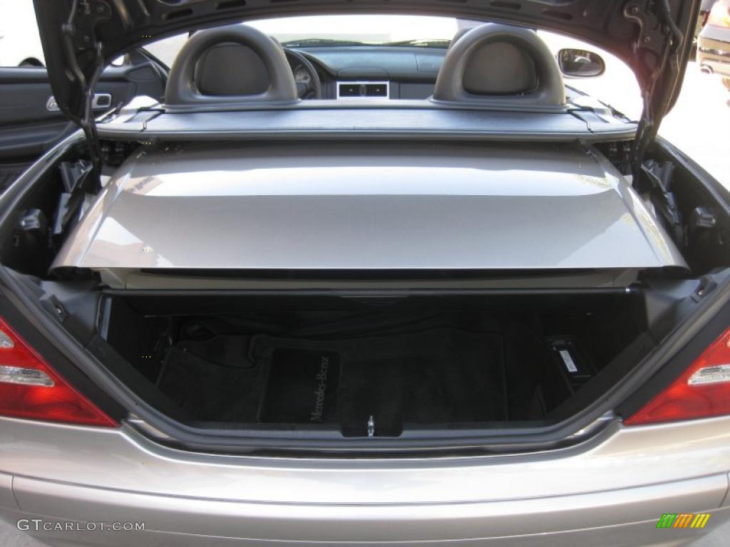 2003 SLK 230 Kompressor Roadster - Pewter Silver Metallic / Charcoal photo #27