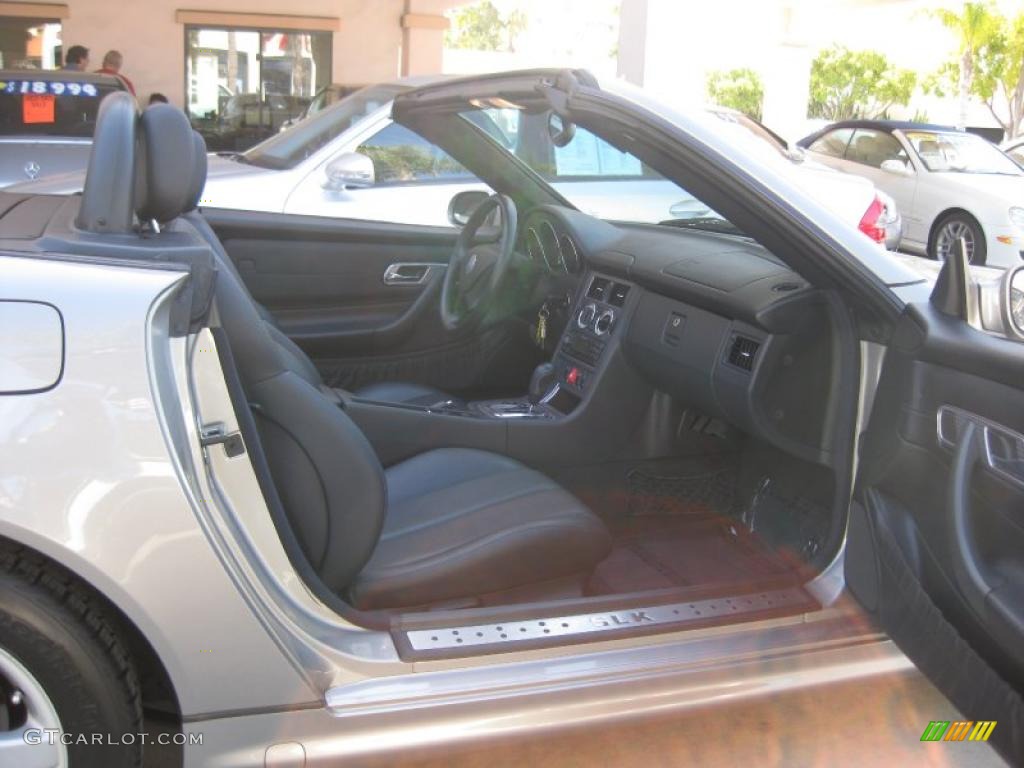 2003 SLK 230 Kompressor Roadster - Pewter Silver Metallic / Charcoal photo #29