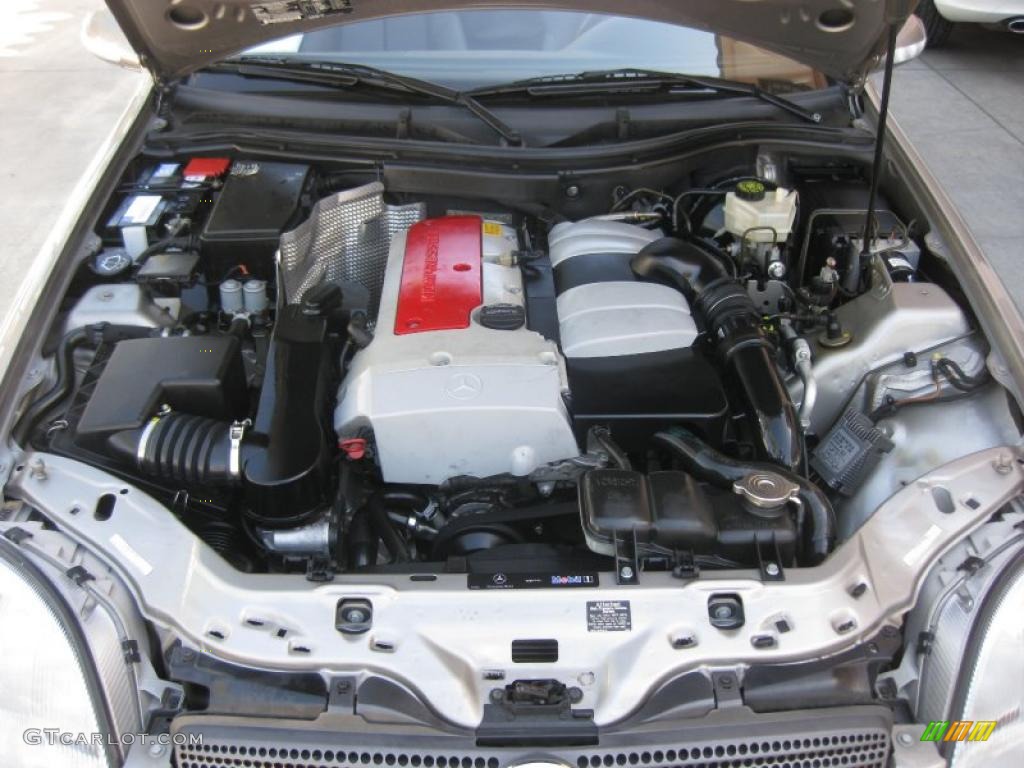 2003 SLK 230 Kompressor Roadster - Pewter Silver Metallic / Charcoal photo #31