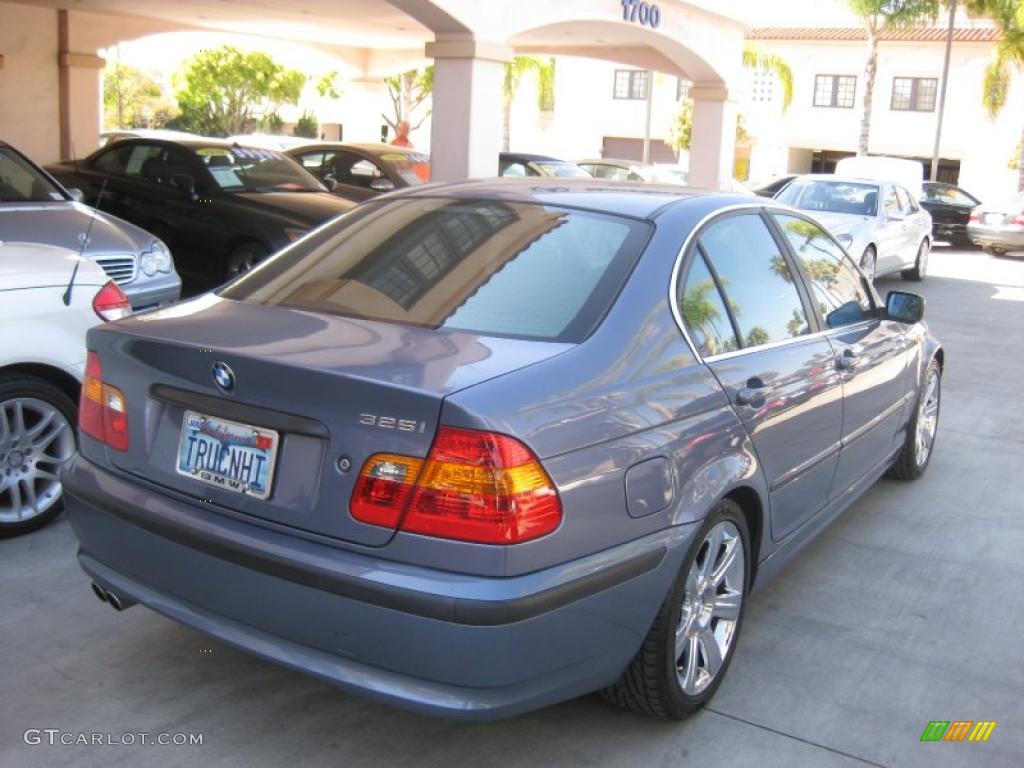 2003 3 Series 325i Sedan - Steel Blue Metallic / Grey photo #3