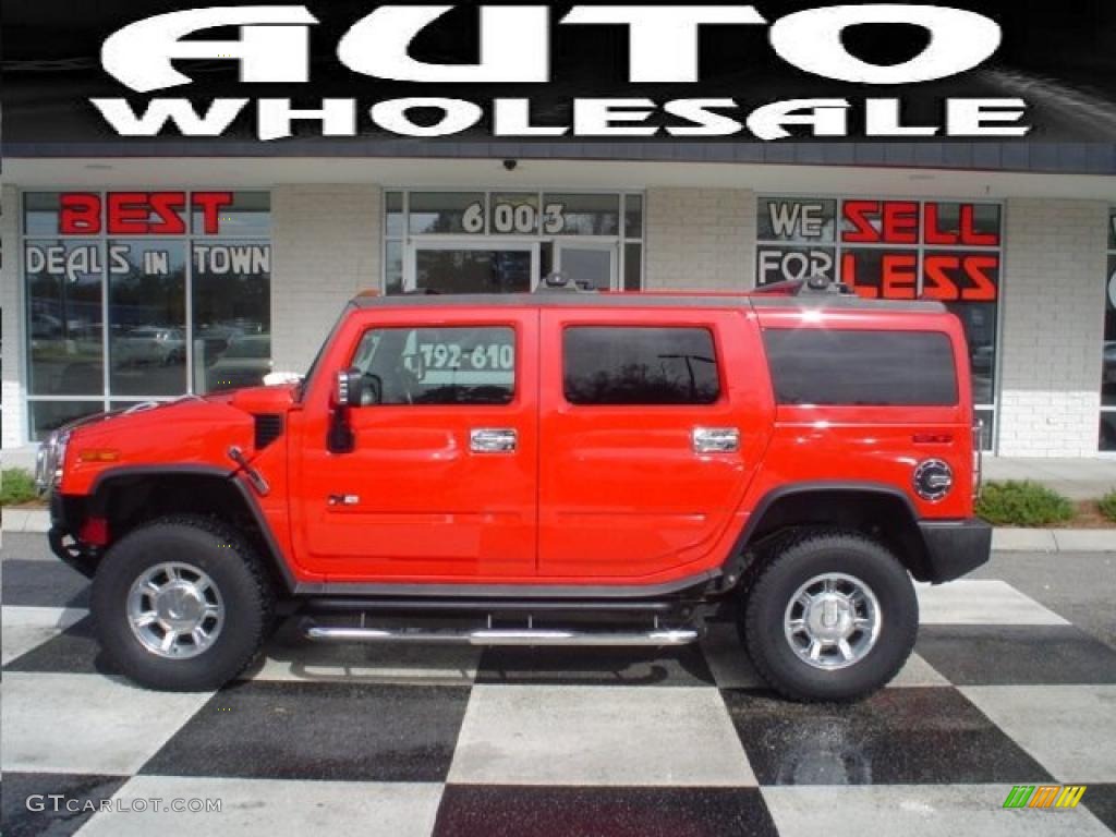 Victory Red Hummer H2