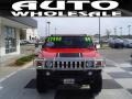 2004 Victory Red Hummer H2 SUV  photo #2