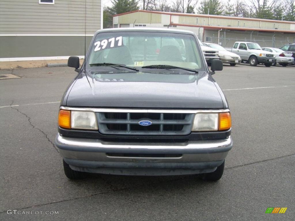1993 Ranger XL Regular Cab - Raven Black / Beige photo #3