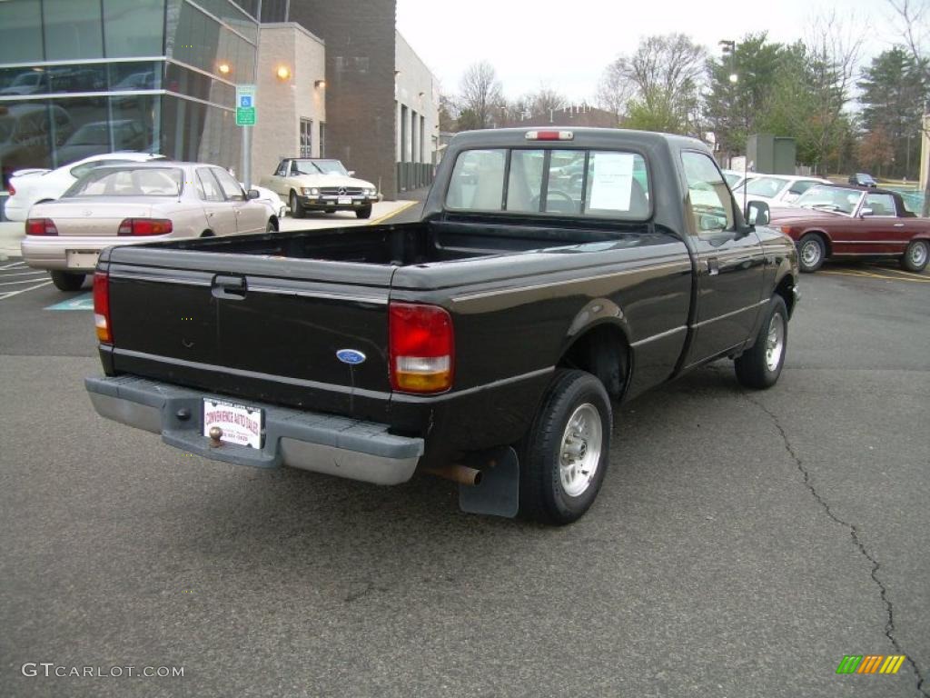 1993 Ranger XL Regular Cab - Raven Black / Beige photo #8