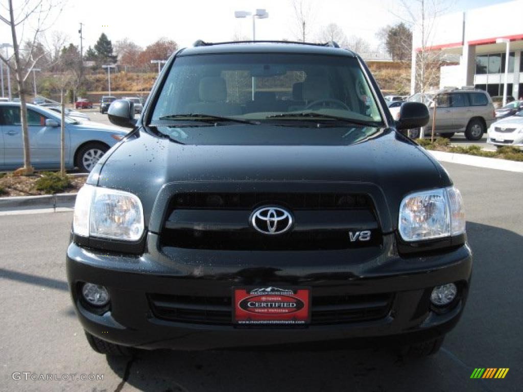 2007 Sequoia SR5 4WD - Black / Taupe photo #6