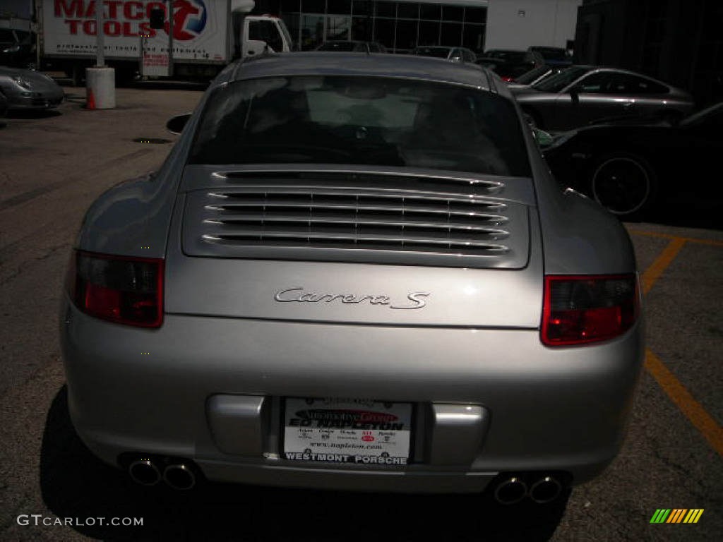 2007 911 Carrera S Coupe - Arctic Silver Metallic / Black photo #5