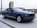 2008 Vista Blue Metallic Ford Mustang V6 Deluxe Coupe  photo #3