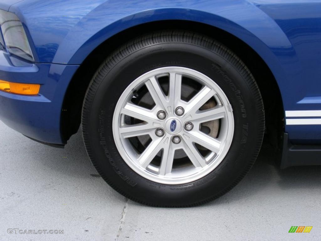 2008 Mustang V6 Deluxe Coupe - Vista Blue Metallic / Dark Charcoal photo #27