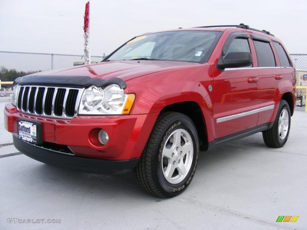 2005 Grand Cherokee Limited 4x4 - Inferno Red Crystal Pearl / Medium Slate Gray photo #1