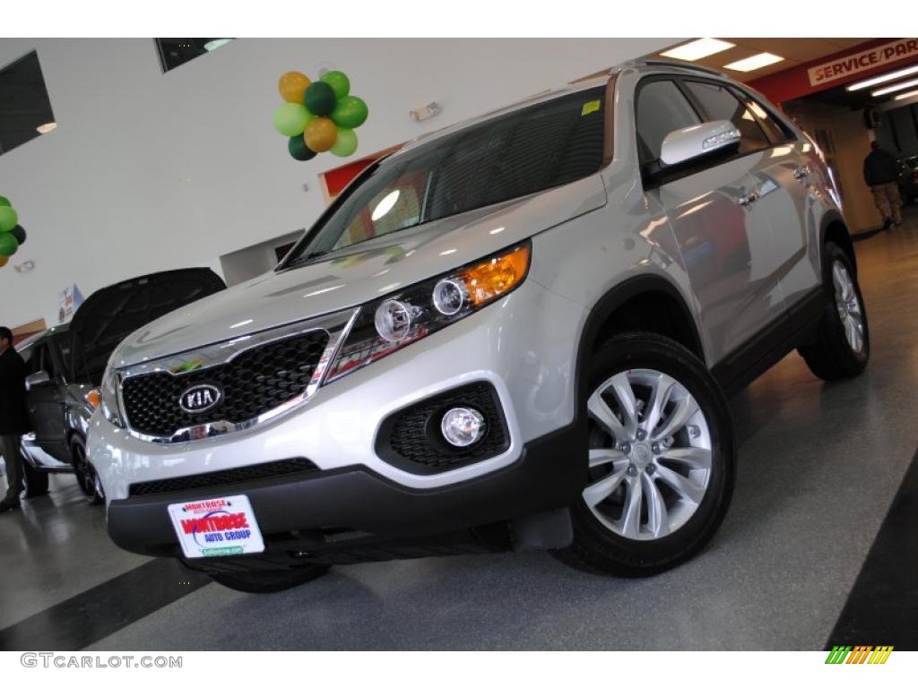 2011 Sorento EX - Bright Silver / Black photo #2
