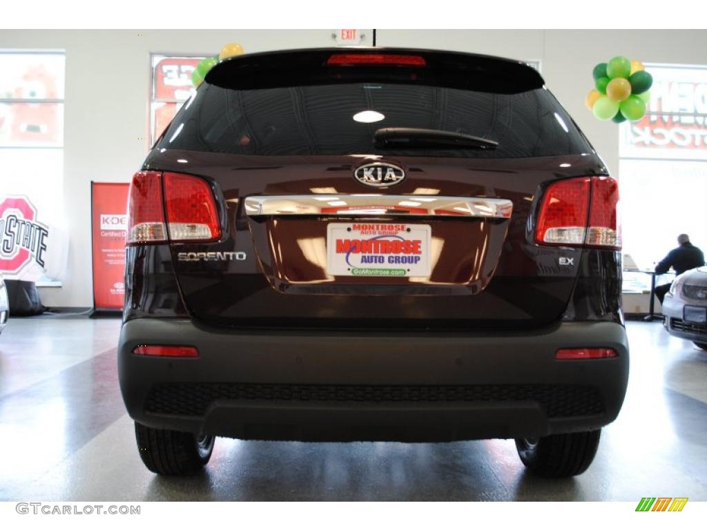 2011 Sorento EX - Dark Cherry / Black photo #7