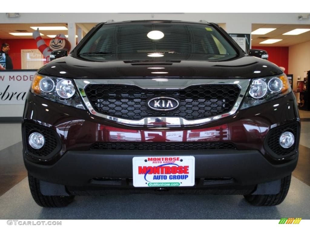 2011 Sorento EX - Dark Cherry / Black photo #12