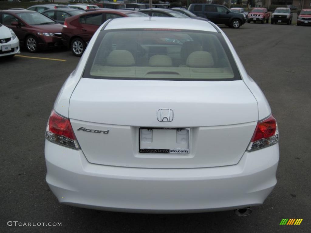 2010 Accord LX-P Sedan - Taffeta White / Ivory photo #4