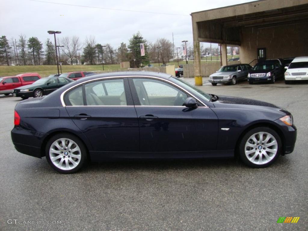 2007 3 Series 335xi Sedan - Monaco Blue Metallic / Beige photo #6