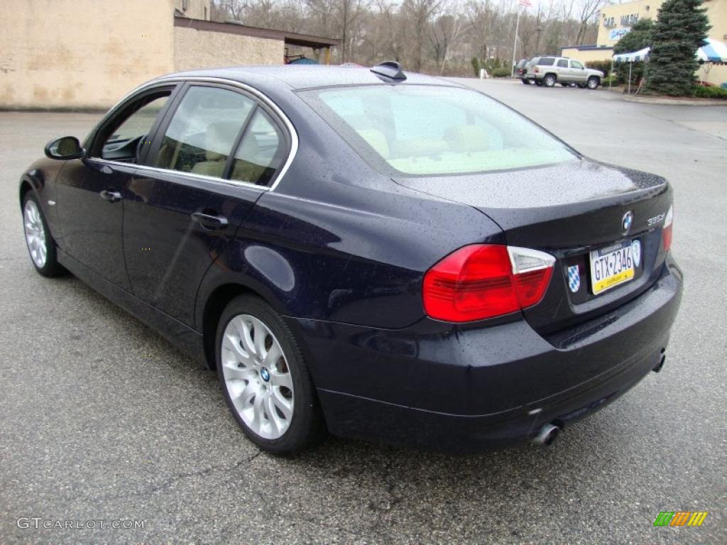 2007 3 Series 335xi Sedan - Monaco Blue Metallic / Beige photo #9