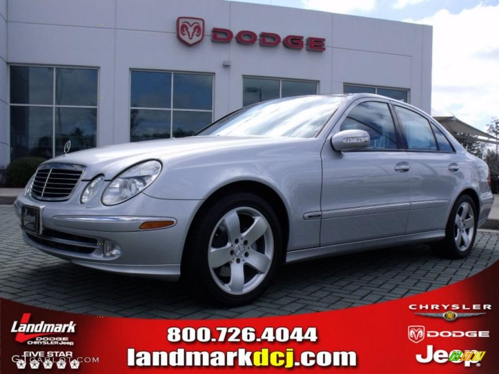2003 E 500 Sedan - Brilliant Silver Metallic / Charcoal photo #1