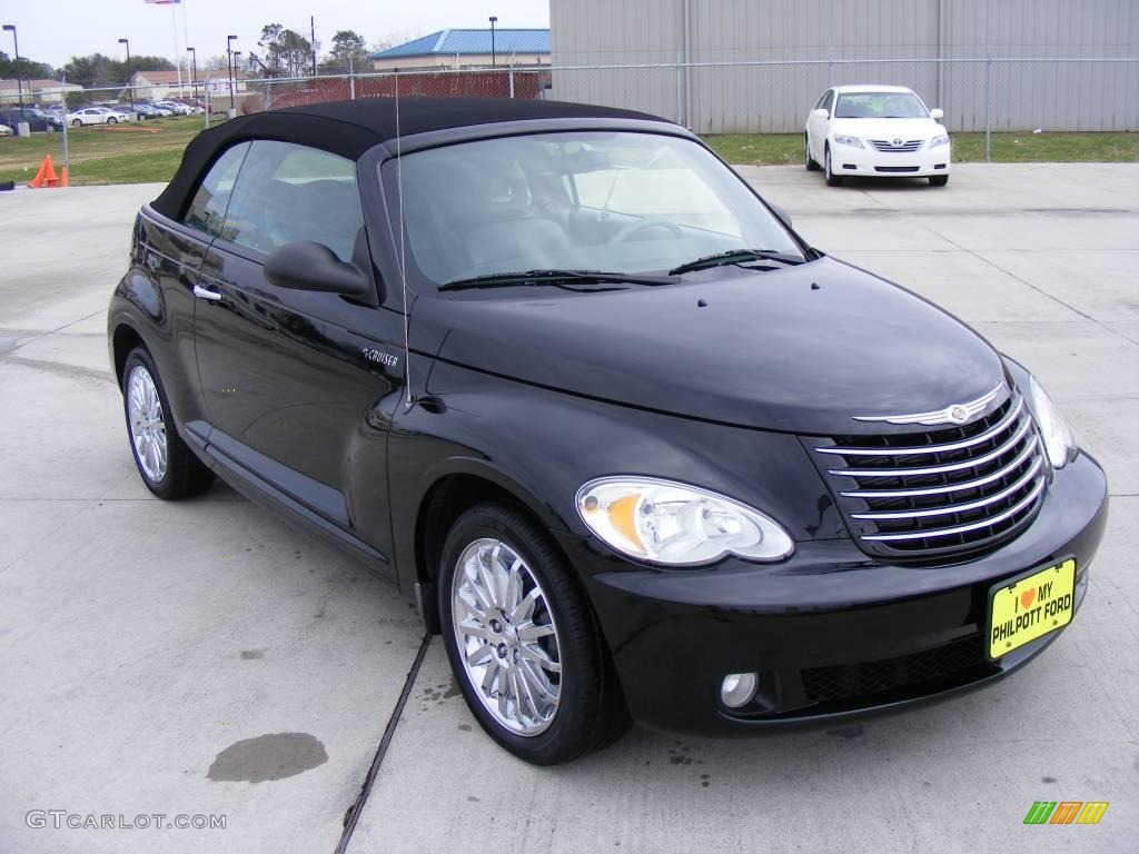 2006 PT Cruiser GT Convertible - Brilliant Black Crystal Pearl / Pastel Slate Gray photo #4