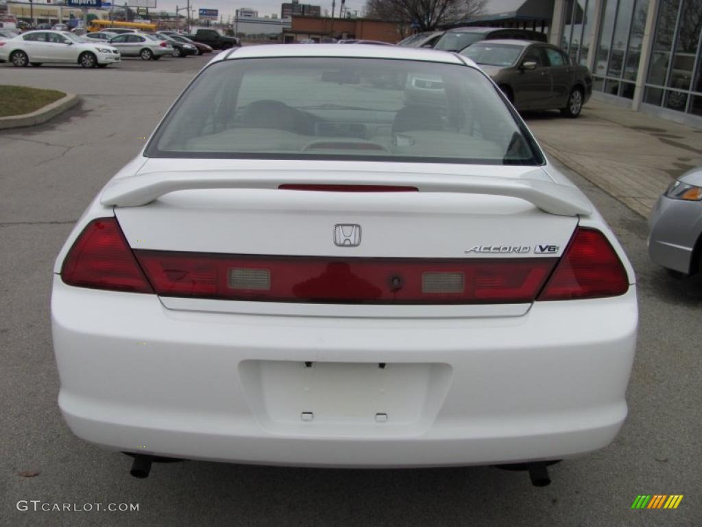 2000 Accord EX V6 Coupe - Taffeta White / Ivory photo #6