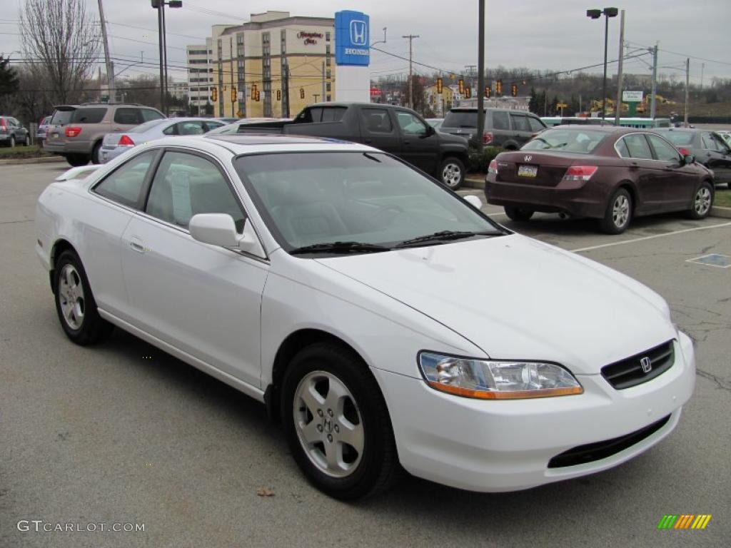 2000 Accord EX V6 Coupe - Taffeta White / Ivory photo #7
