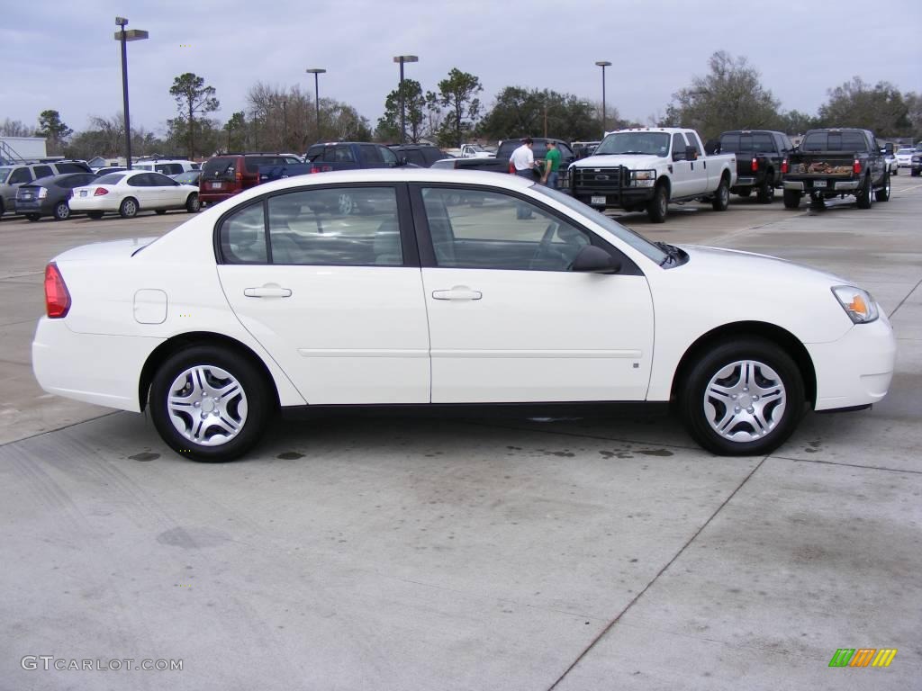 2006 Malibu LS Sedan - White / Titanium Gray photo #5