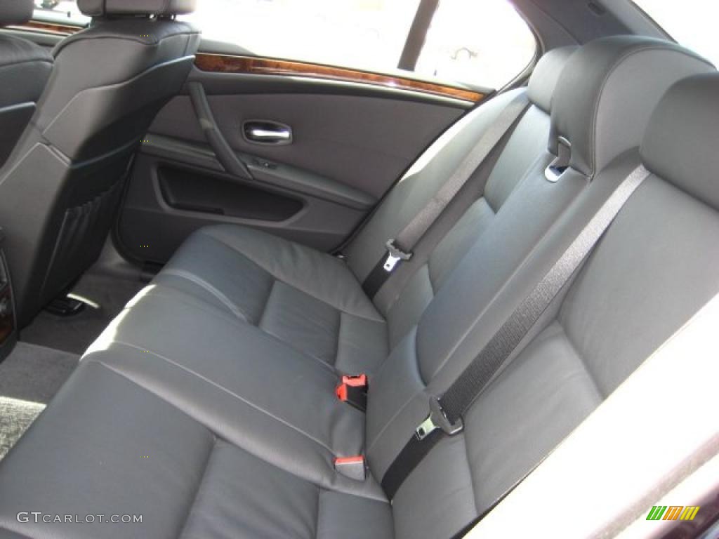2010 5 Series 535i xDrive Sedan - Carbon Black Metallic / Black photo #11