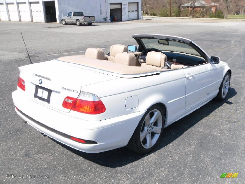 2004 3 Series 325i Convertible - Alpine White / Sand photo #4