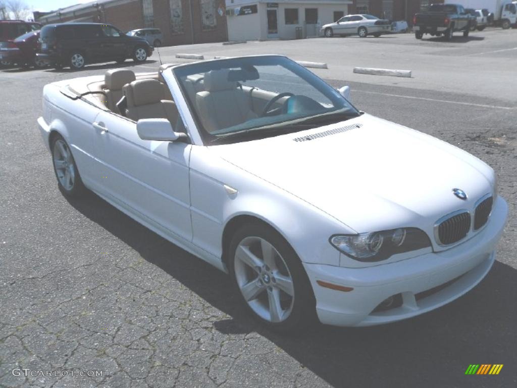 2004 3 Series 325i Convertible - Alpine White / Sand photo #5