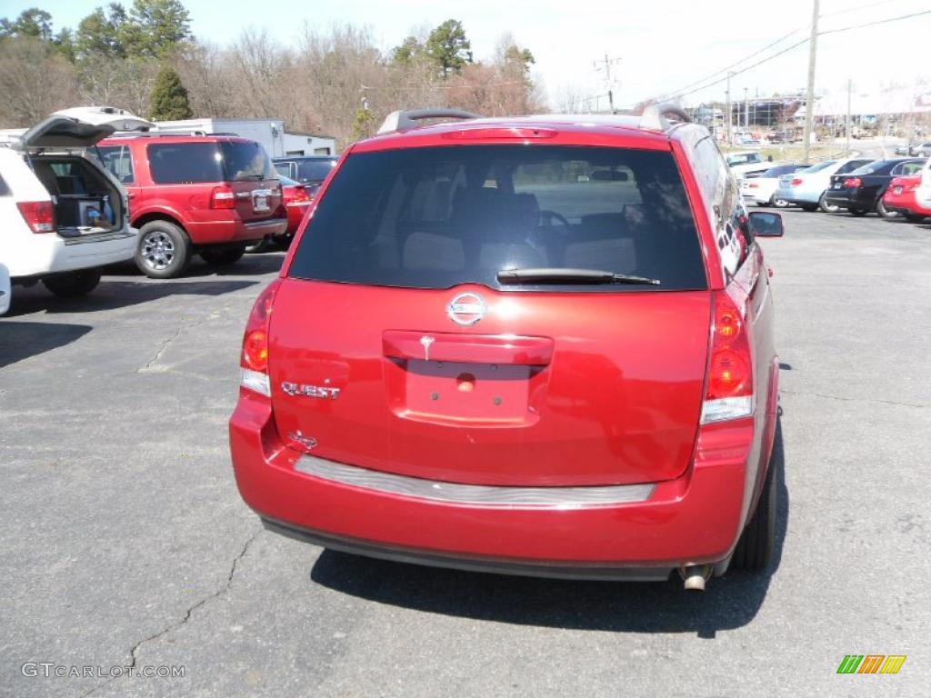 2006 Quest 3.5 - Red Brawn Metallic / Gray photo #3