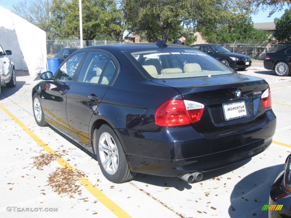 2008 3 Series 328i Sedan - Monaco Blue Metallic / Beige photo #3